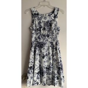 Varga Floral Fit and Flare Dress Size M